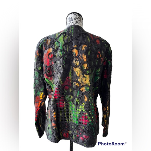 Chicos Women’s zippered Jacket sz2 NWT - Picture 4 of 6